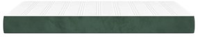 vidaXL Στρώμα με Pocket Springs Σκούρο Πράσινο120x200x20 εκ. Βελούδινο