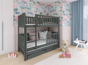 LEA 90x200 graphite bunk bed Lano Furniture