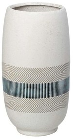 Βάζο CER2314 21x21x38,5cm White-Light Blue Espiel Ceramic