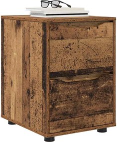 vidaXL Ντουλάπι αποθήκευσης Παλιό Ξύλο 40 x 48 x 57 εκ