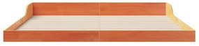 vidaXL Σκελετός Κρεβατιού Καφέ κεριού 200 x 220 cm Μασίφ ξύλο πεύκου