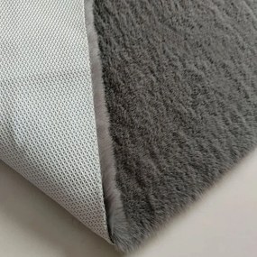 Γούνινο Χαλί Διαδρόμου (80x200) New Plan Puffy FC7A Dark Grey
