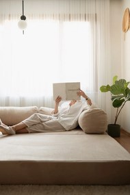 3-Seat Sofa-Bed Nook - Beige Beige