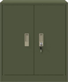 vidaXL Ντουλάπι αποθήκευσης Ελιά Πράσινη 60 x 40 x 70 εκ. Ατσάλι