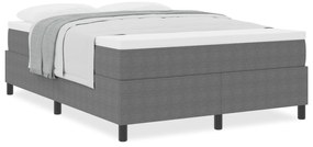 vidaXL Κρεβάτι Box Spring με Στρώμα σε Ανοιχτό Γκρι, 160 x 200 εκ., από βελούδο.