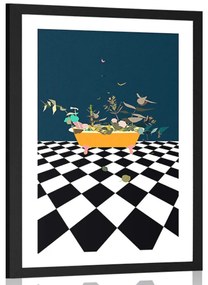 Αφίσα με πασπαρτού Φυτολογία γεμάτη φαντασία - 60x90 black