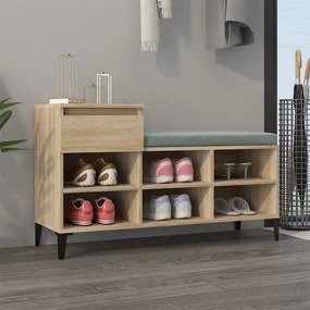 VidaXL Παπουτσοθήκη Sonoma Δρυς 102x36x60 εκ. από Επεξεργασμένο Ξύλο