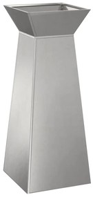 vidaXL Κήπος Στήλες Γλάστρες 2 τμχ με Κουπάκι 40x40x100 εκ, Ανοξείδωτος Χάλυβας.