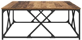 vidaXL Τραπεζάκι σαλονιού Παλιό Ξύλο 100 x 100 x 40 cm