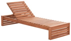 Επαγγελματική Ξαπλώστρα ZIZEL Ξύλο Teak σε Φυσικό 200x71x30Υ εκ. 200x71x30 εκ.