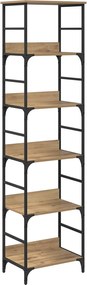 vidaXL Ράφι Βιβλίων 5 επιπέδων 50 x 33 x 188,5 εκ Επεξεργασμένο ξύλο