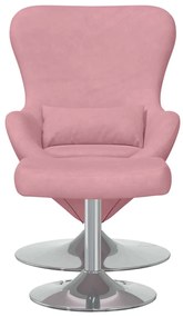 vidaXL Κάθισμα-αυγό 2 pcs Ροζ 63 x 73 x 90 εκ Βελούδο