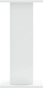 vidaXL Βάσεις Φυτών 2 τεμ. Λευκές 30x30x60 εκ. από Επεξεργασμένο Ξύλο