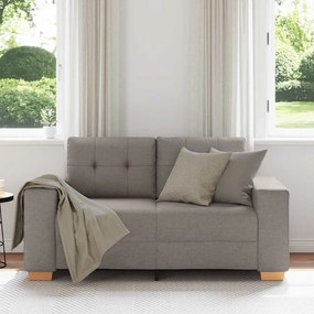 vidaXL Καναπές Διθέσιος Ύφασμα Μπεζ 160 x 77 x 82 εκ.
