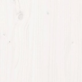 Πλαίσιο Κρεβατιού Λευκό 180x200εκ. Μασίφ Ξύλο Πεύκου Super King - Λευκό