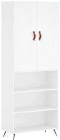 vidaXL Ντουλάπι Λευκό 69,5x34x180 εκ. από Επεξεργασμένο Ξύλο