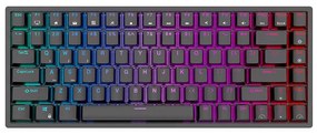Wireless mechanical keyboard Royal Kludge RK84 RGB, Brown switch (black)