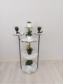 Stewehome Διακοσμητικό σταντ για γλάστρες από μελαμίνη Λευκό