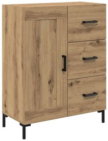 vidaXL Highboard με συρτάρι 2 pcs Artisan Oak Επεξεργασμένο ξύλο