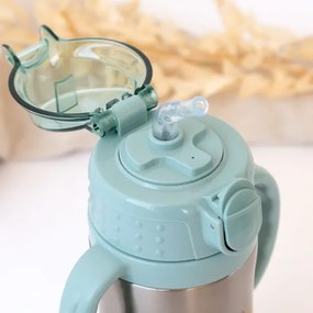 Παγούρι Θερμός Kiokids με Λαβές Σκιουράκι 280ml 6m