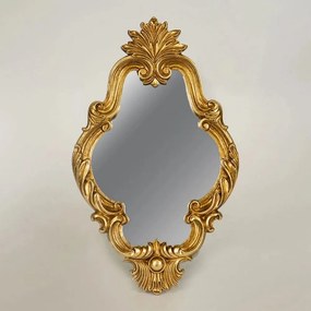 Καθρέπτης Τοίχου 751-12013 16,5x27,8x1,7cm Gold Estheti Home Glass,Polyresin