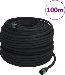 vidaXL Εύκαμπτος Σωλήνας Ποτίσματος Κήπου 100μ./0,6" Καουτσούκ και PVC