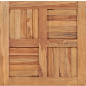 vidaXL Επιφάνεια Τραπεζιού 60 x 60 x 2,5 εκ. Μασίφ Ξύλο Teak