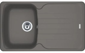 Franke Antea AZG 611-86 Ένθετος Γρανιτένιος Νεροχύτης 45cm Stone Grey