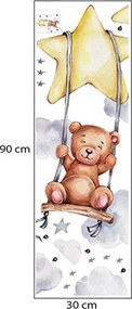 Παιδικά Αυτοκόλλητα Τοίχου Sipo Bear On Swing SIP-WS63034