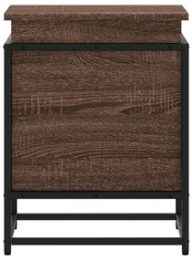Κουτί Αποθήκευσης με Καφέ Δρυς 40x40x51,5 εκ. Επεξ. Ξύλο - Καφέ