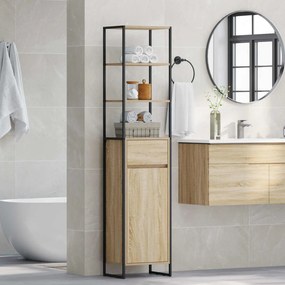 vidaXL Ντουλάπι Μπάνιου Σονόμα 40 x 30 x 180 εκ Επεξεργασμένο ξύλο