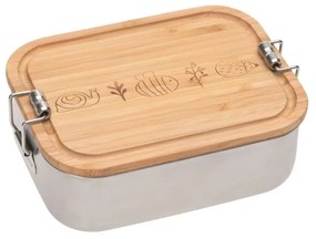 Laessig Φαγητοδοχείο inox με καπάκι bamboo Garden Explorer