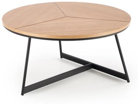 KARIDA c. table natural oak / black DIOMMI V-CH-KARIDA-LAW