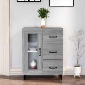 vidaXL Ντουλάπι Γκρι Sonoma 69,5 x 34 x 90 εκ. από Επεξεργασμένο Ξύλο