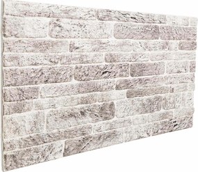 vidaXL Πάνελ τοίχου 10 pcs Ανοιχτό Γκρι και Λευκό 100 x 50 cm