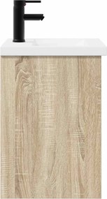 vidaXL Μονάδα μπάνιου με βρύση Sonoma Δρυς 42 x 40 x 74,5 εκ