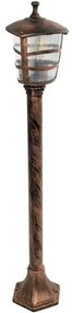 Φωτιστικό Δαπέδου Κολωνάκι Zardin 203-0227 17x17x100cm 1xE27 Bronze GloboStar