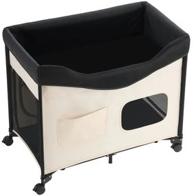 VEVOR Elevated Lounge Pet Bed Foldable Bunk Dog Bed with Wheels &amp; Side Bags XL