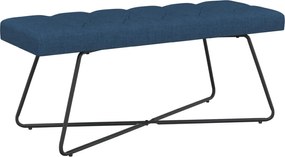 vidaXL Πάγκος με κουμπωτές επιφάνειες Μπλε 110 x 40 x 46 cm Ύφασμα