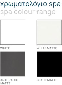 Sanitec Riviera 195x195 - SPA Εξωτερικου Χωρου - Λευκό Ματ