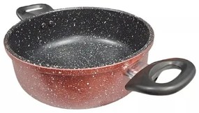 Κατσαρόλα Rosberg R51318G26, 26 cm, 5,4 l., μαρμάρινη επίστρωση, Induction, Bordeaux melange