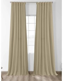 Κουρτίνα Μπλακάουτ 150x280 Αδιαφανής Με Τρέσα - Beige