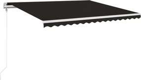 vidaXL Τέντα Συρόμενη Αυτόματη Ανθρακί 450 x 350 εκ.