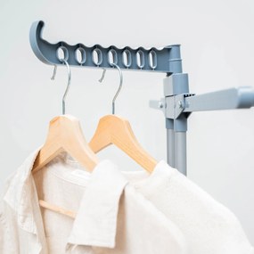 Πτυσσόμενη κάθετη επεκτάσιμη απλώστρα με ρόδες Dolver XL InnovaGoods 30 ράβδοι