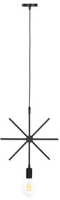 CEILING PENDANT LUMINAIRE  BLACK METAL STAR 34x40x106H cm. 34x40x106 εκ.