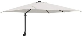 vidaXL Ομπρέλα Κήπου Μπεζ, Μαύρο 248.5 x 247.5 x 160 εκ.