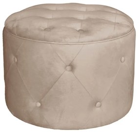 Σκαμπό TRAVIS Ύφασμα Μπεζ-Tortora-Sand-Cappuccino Φ60cm H.45cm