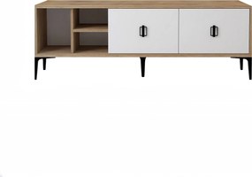Έπιπλο Τηλεόρασης Sapphire Δρυς / Λευκό DEBUFRE 150x35x18