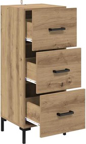 vidaXL Πλαϊνό γραφείο με συρτάρι Artisan Oak 34,5 x 34 x 90 εκ.