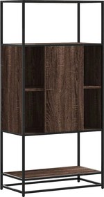 vidaXL Highboard καφέ δρυς Κατασκευασμένο ξύλο και μέταλλο